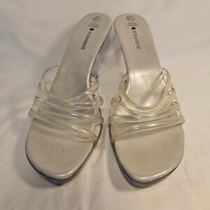 Vintage Y2K No Boundries Jelly Kitten Heels Disco Light Up Size 9 1/2